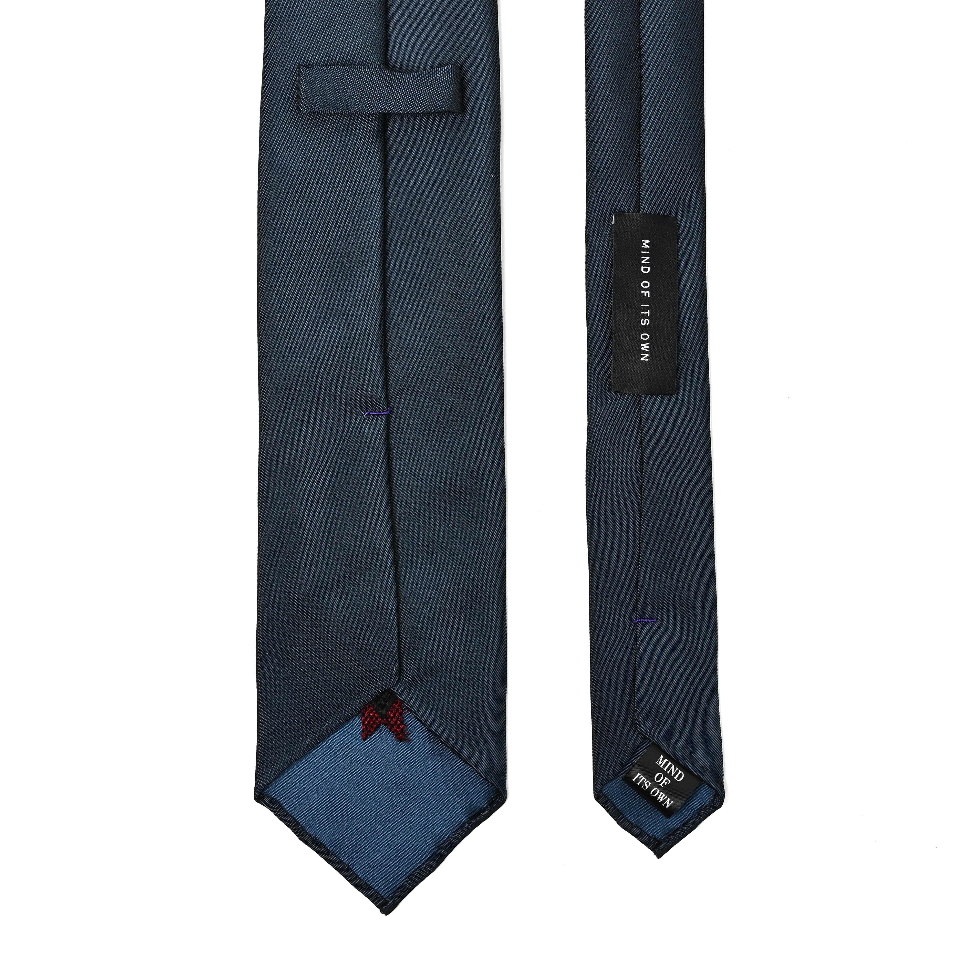 日本製 刺繍 シルク ネクタイ アメリカンネイティブ1 ネイビー