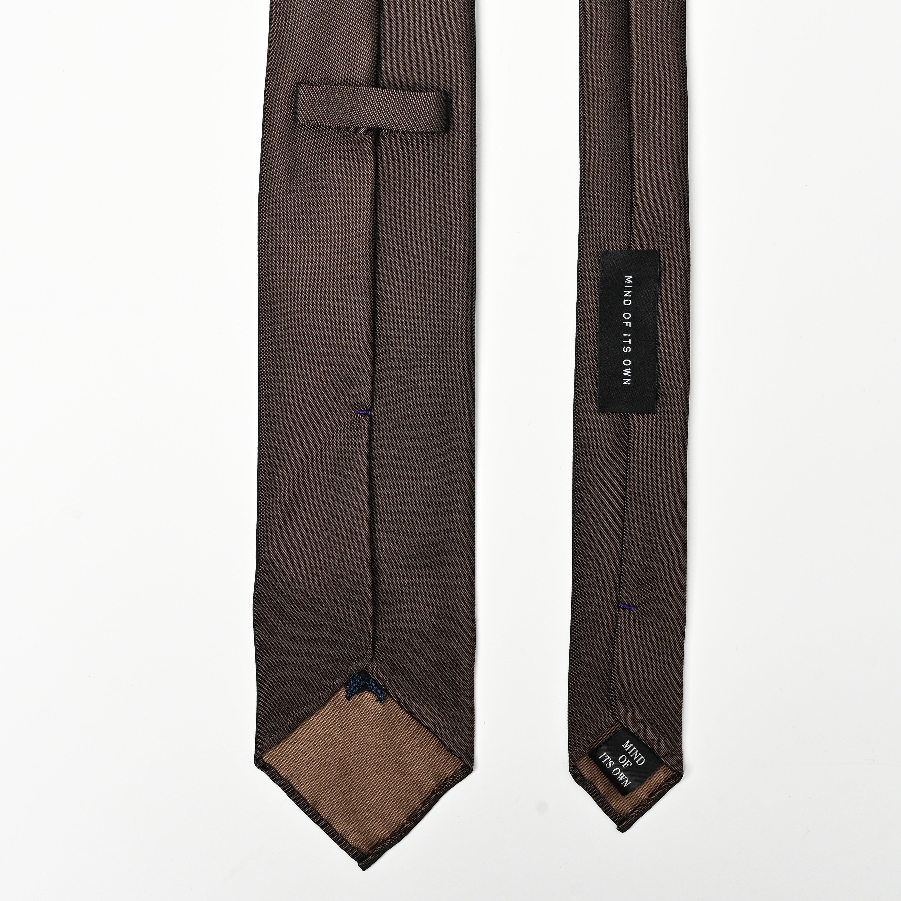 日本製 刺繍 シルク ネクタイ アメリカンネイティブ1 ブラウン