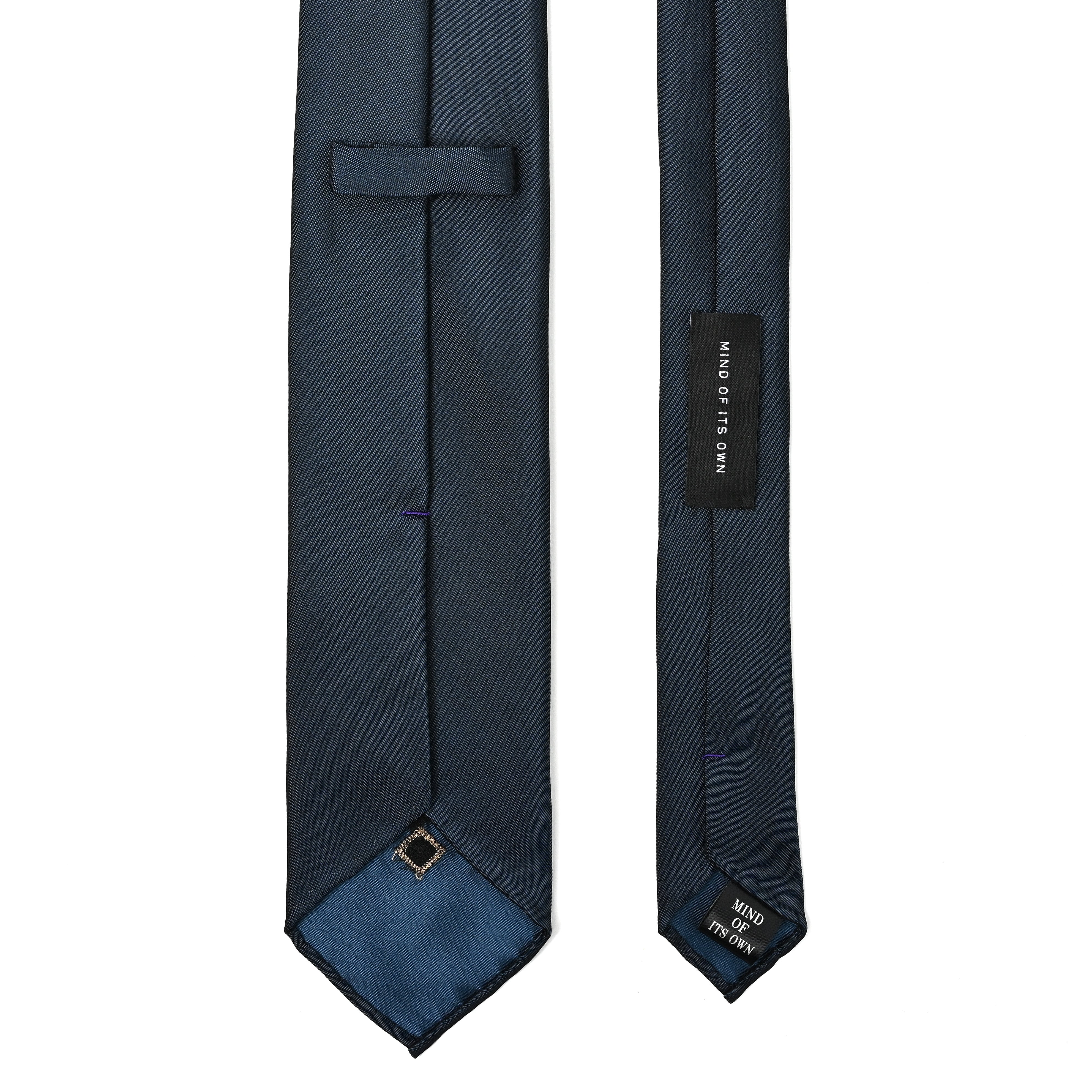 日本製 刺繍 シルク ネクタイ アメリカンネイティブ2 ネイビー